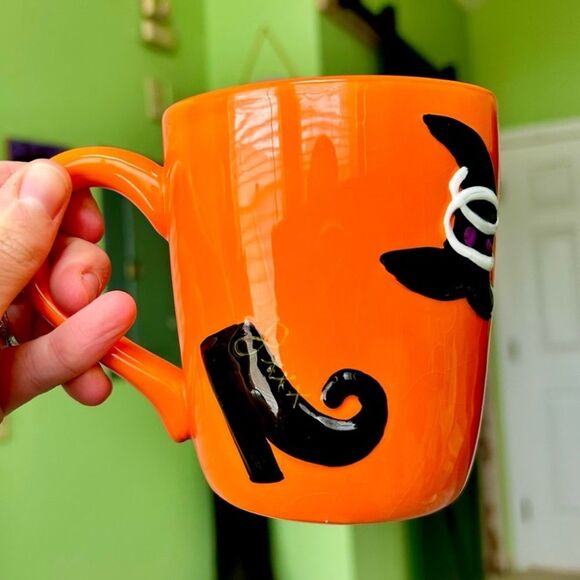 Halloween Orange Witchy Witch Magic Vibes Ceramic Kitchen Coffee Tea Mug - Picture 1 of 6